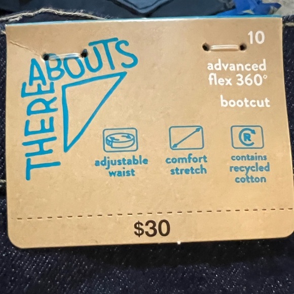 There Abouts Advanced Flex 360 Boot Cut Boys Jeans Size 10 - Picture 6 of 8